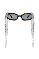 Thyria - Modern Luxury Rhinestone Chi Rectangle Women's Sunglasses - Charming Charlie