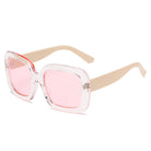 CLEMSON | S1089 - Women Retro Trendy Vintage Bold Square Oversize Sunglasses - Cramilo Eyewear - Stylish Trendy Affordable Sunglasses Clear Glasses Eye Wear Fashion