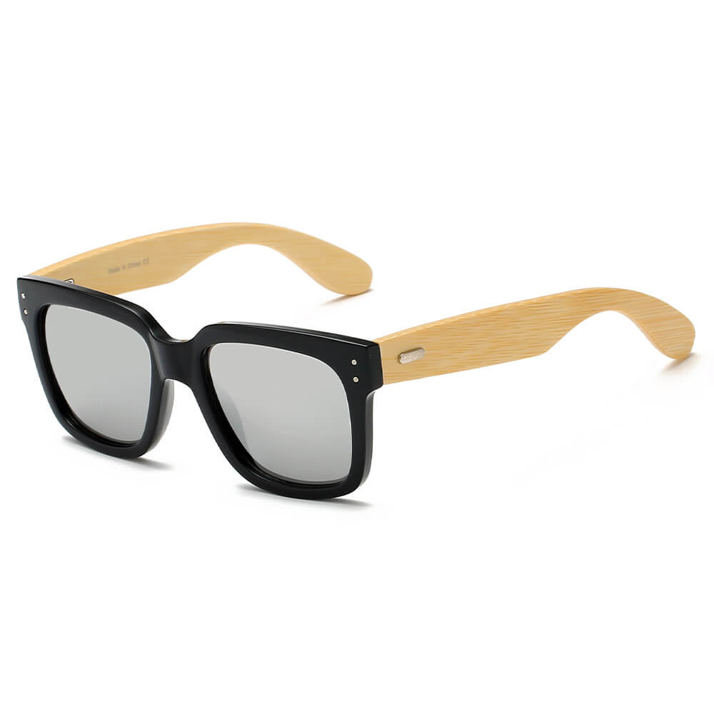 MEDFORD | S3005 - Retro Unisex Men Women Square Fashion Sunglasses - Cramilo Eyewear - Stylish Trendy Affordable Sunglasses Clear Glasses Eye Wear Fashion