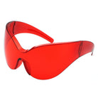 Quirk - Futuristic Oversized Shield Wrap Around Tinted Sunglasses - Charming Charlie