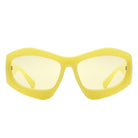 Xaron - Geometric Square Tinted Oversize Chunky Fashion Sunglasses - Charming Charlie