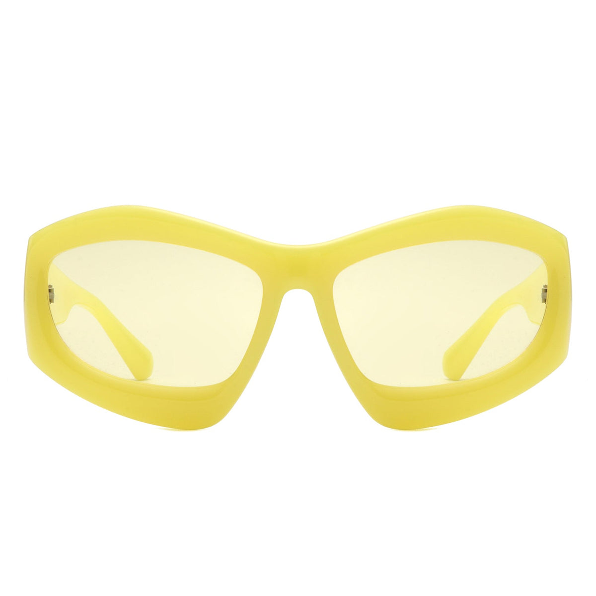 Xaron - Geometric Square Tinted Oversize Chunky Fashion Sunglasses - Charming Charlie