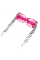 Thyria - Modern Luxury Rhinestone Chi Rectangle Women's Sunglasses - Charming Charlie