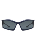 Halo - Futuristic Geometric Rectangle Fashion Sunglasses - Charming Charlie