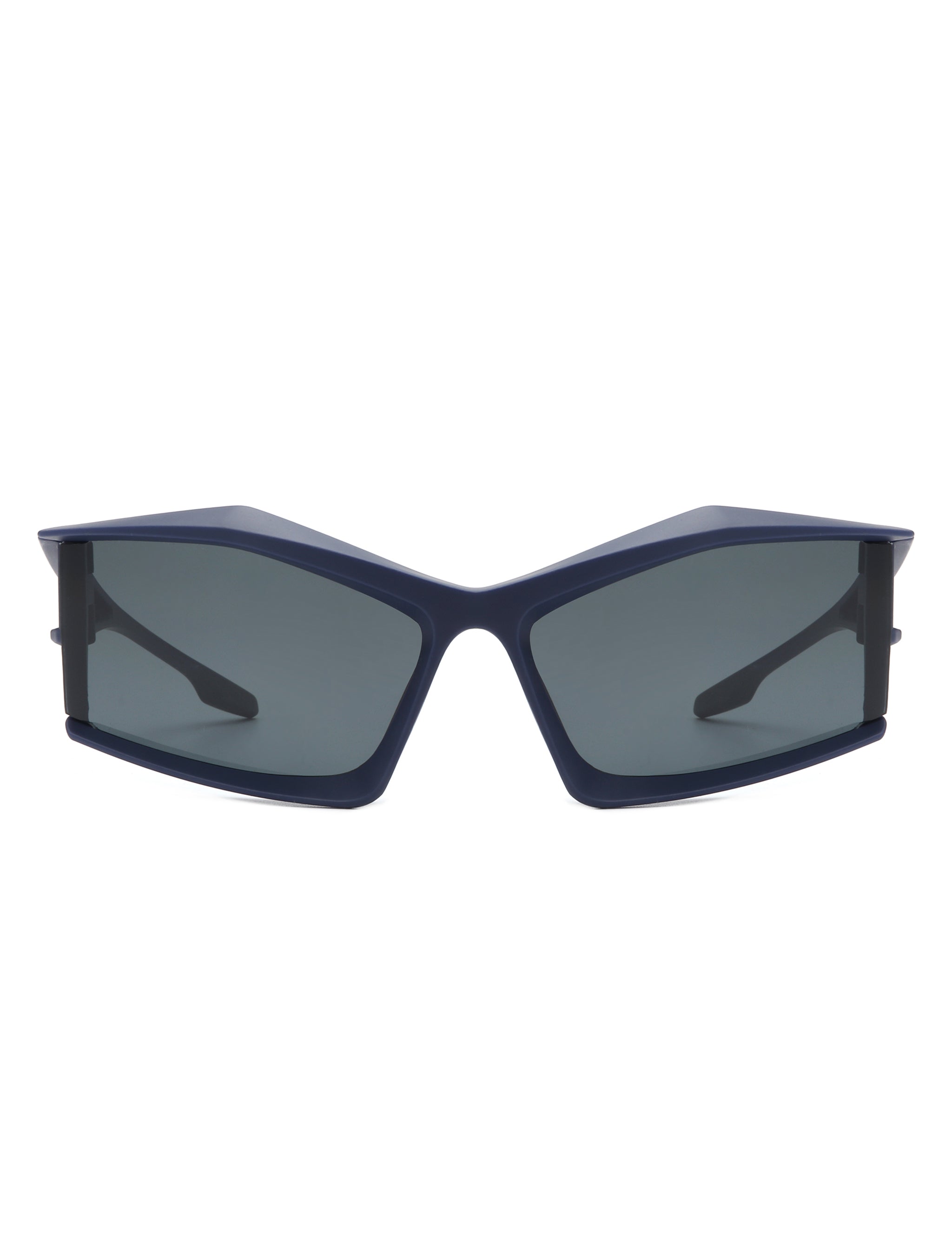 Halo - Futuristic Geometric Rectangle Fashion Sunglasses - Charming Charlie