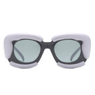 Twirl - Square Geometric Irregular Chunky Fashion Futuristic Sunglasses - Charming Charlie