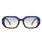 Nexis - Geometric Square Thick Frame Fashion Sunglasses - Charming Charlie