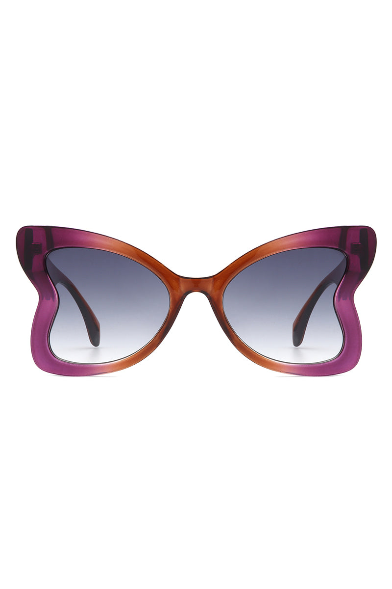 Glisten - Cat Eye Oversized Butterfly Shape Sunglasses  display picture 2