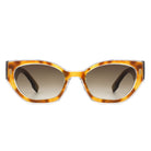 Dawnmist - Geometric Retro Round Irregular Narrow Cat Eye Sunglasses - Charming Charlie