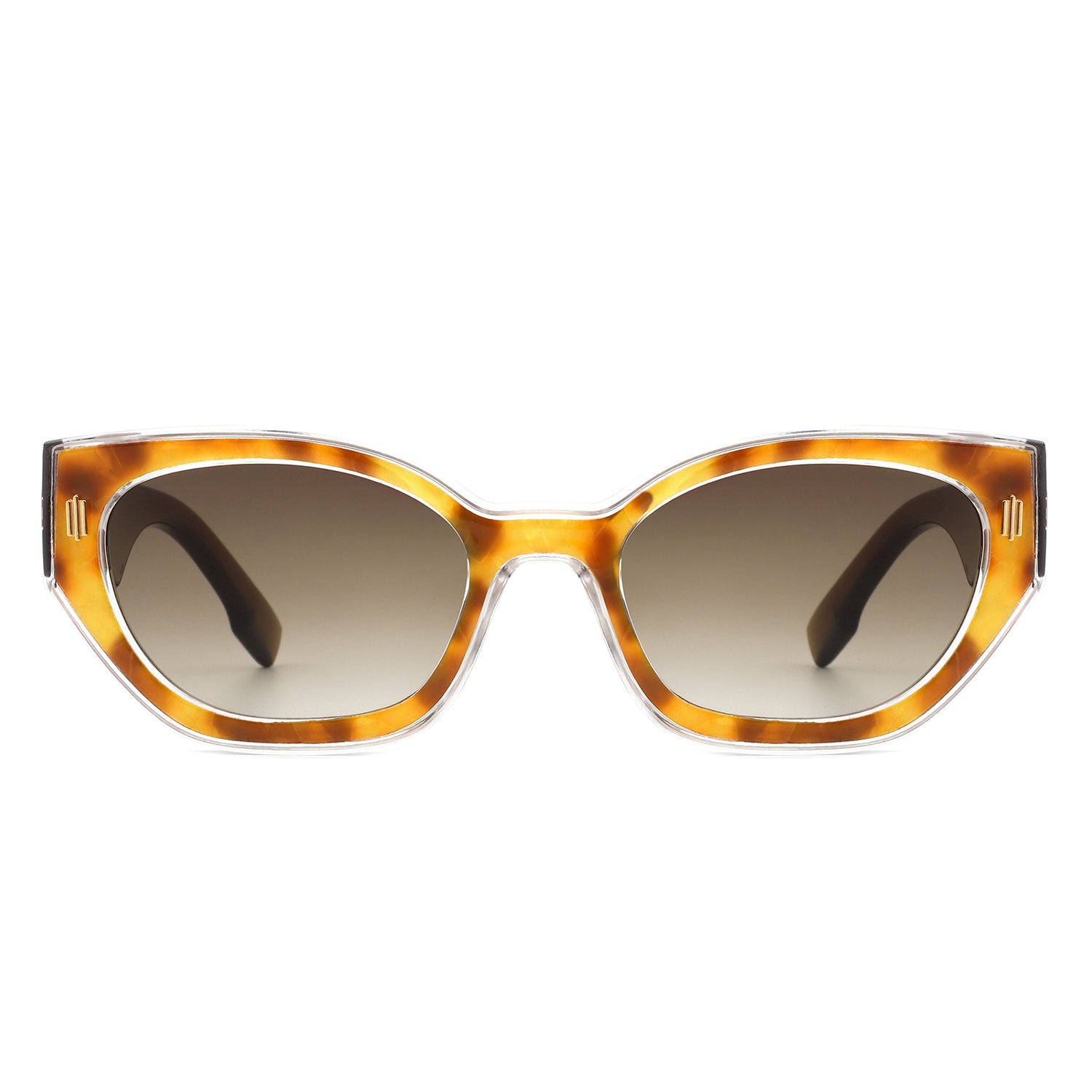 Dawnmist - Geometric Retro Round Irregular Narrow Cat Eye Sunglasses - Charming Charlie