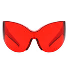 Quirk - Futuristic Oversized Shield Wrap Around Tinted Sunglasses - Charming Charlie