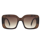 Vaelos - Chunky Flat Top Square  Thick Frame Sunglasses - Charming Charlie