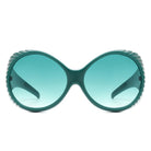 Radiant - Oversized Round Wrap-Around Fashion Women's Sunglasses - Charming Charlie