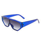 Firelily - Geometric Square Oversize Futuristic Fashion Sunglasses - Charming Charlie