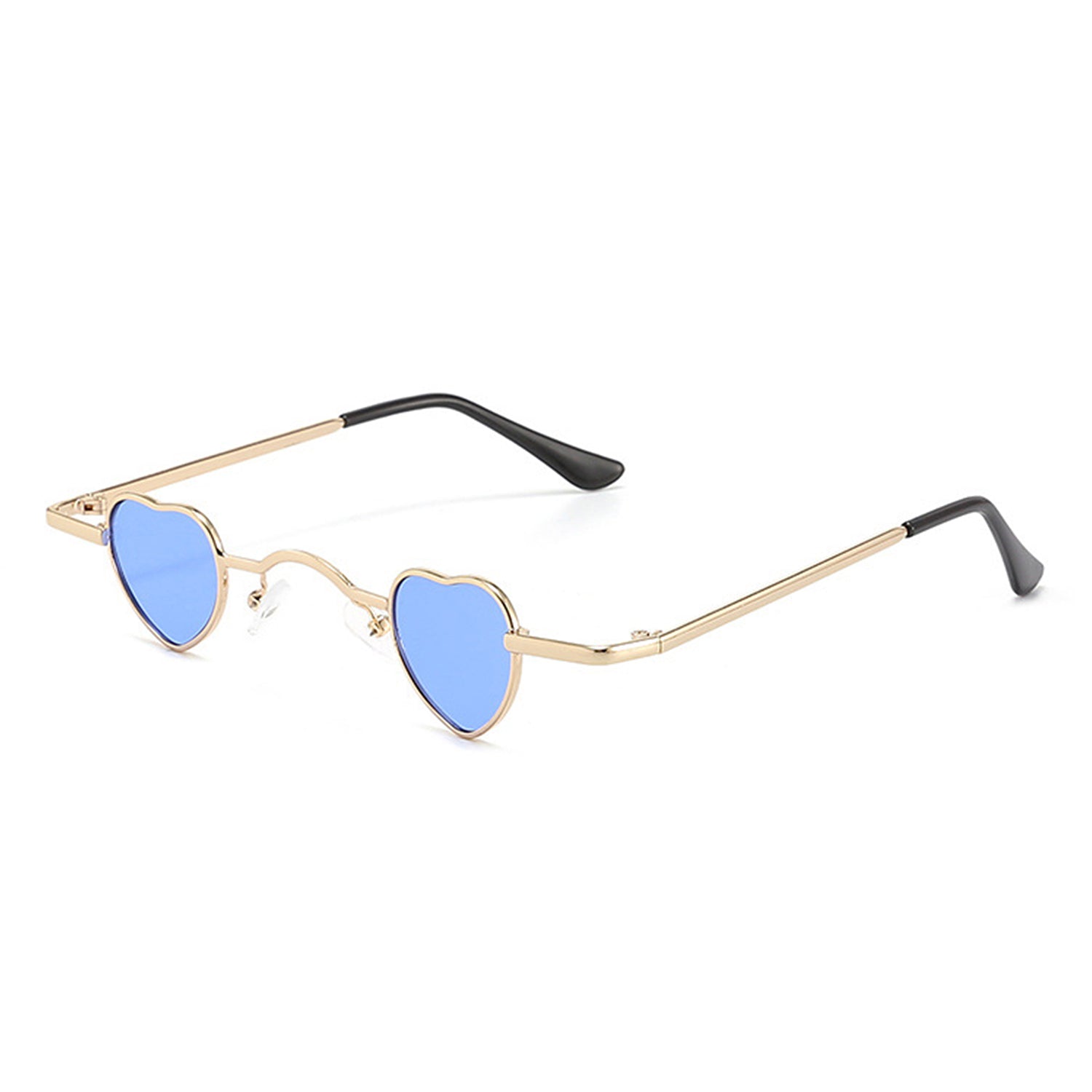 Zyral - Metal Heart Shaped Tinted Mini Color Pop Sunglasses - Charming Charlie