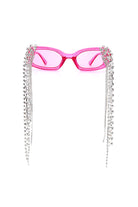 Thyria - Modern Luxury Rhinestone Chi Rectangle Women's Sunglasses - Charming Charlie