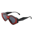 Rosedawn - Futuristic Square Retro Chunky Irregular Geometric Sunglasses - Charming Charlie