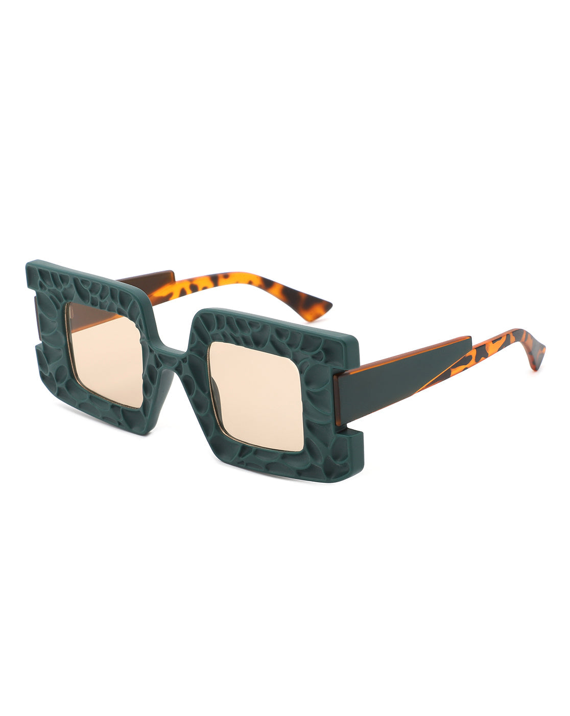 Pledge - Modern Chunky Geometric Square Fashion Sunglasses - Charming Charlie
