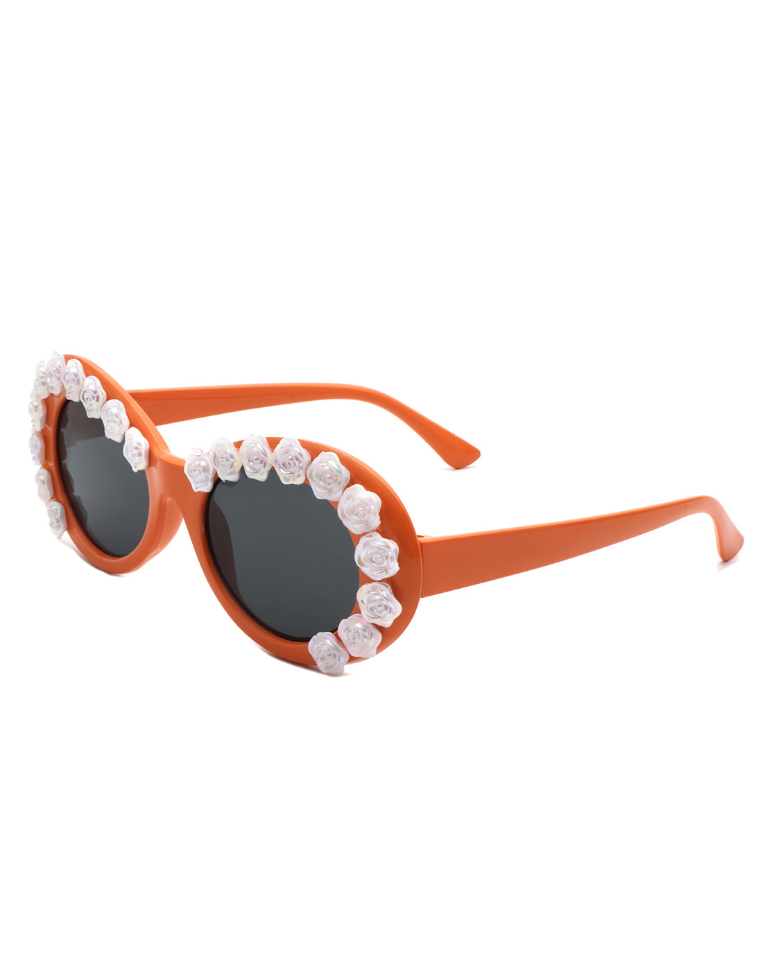 Vystra - Oval Flower Round Fashion Women's Sunglasses - Charming Charlie