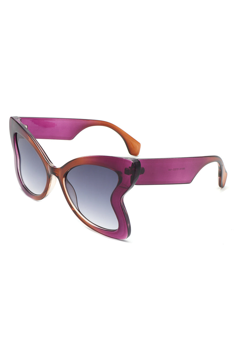 Glisten - Cat Eye Oversized Butterfly Shape Sunglasses  display picture 3