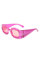 Uplift - Geometric Irregular Thick Frame Square Fashion Sunglasses - Charming Charlie