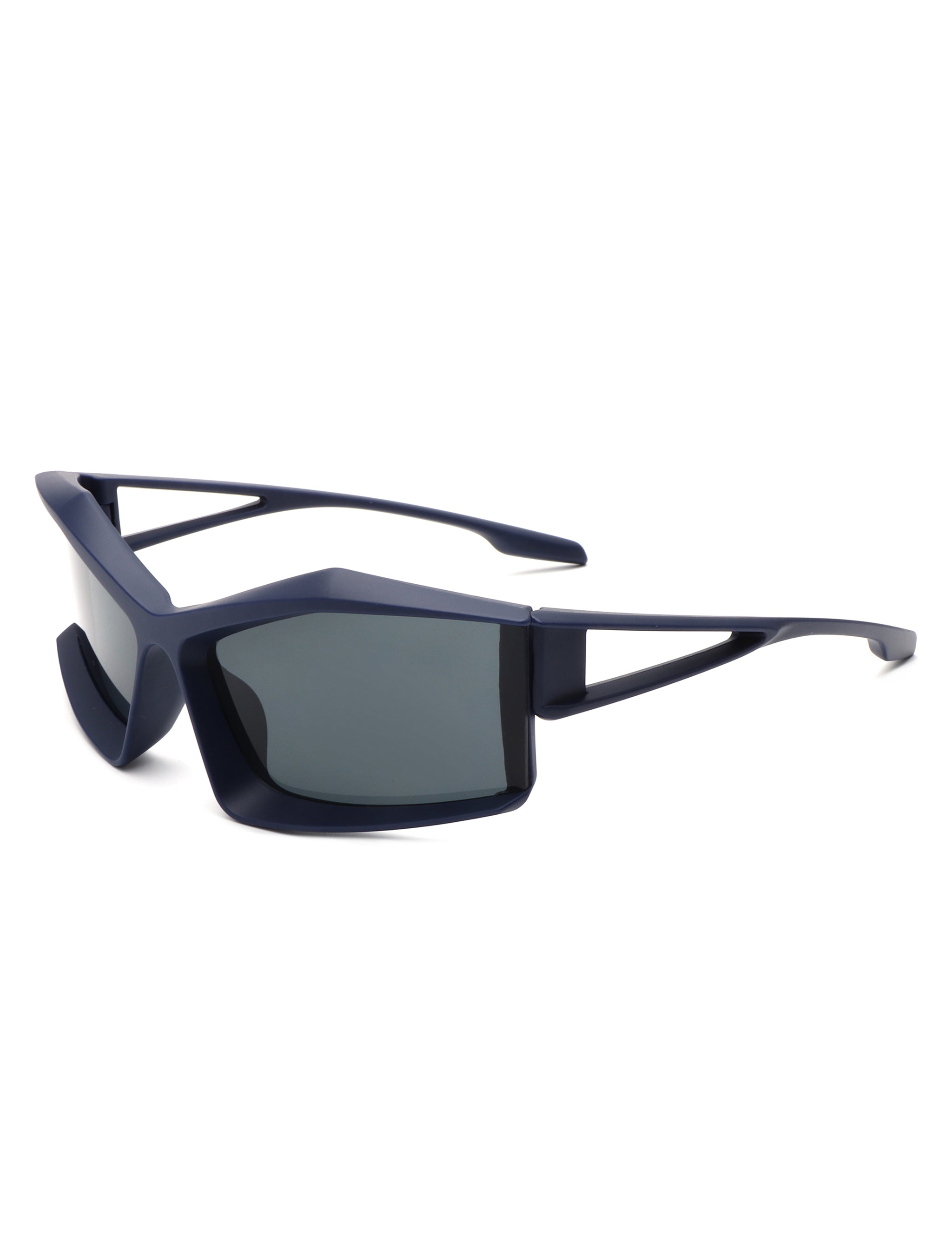 Halo - Futuristic Geometric Rectangle Fashion Sunglasses - Charming Charlie