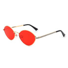 Ufril - Oval Retro Geometric Round Glitter Fashion Sunglasses - Charming Charlie
