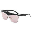 Lythia - Semi-Rimless Fashion Flat Top Sunglasses - Charming Charlie