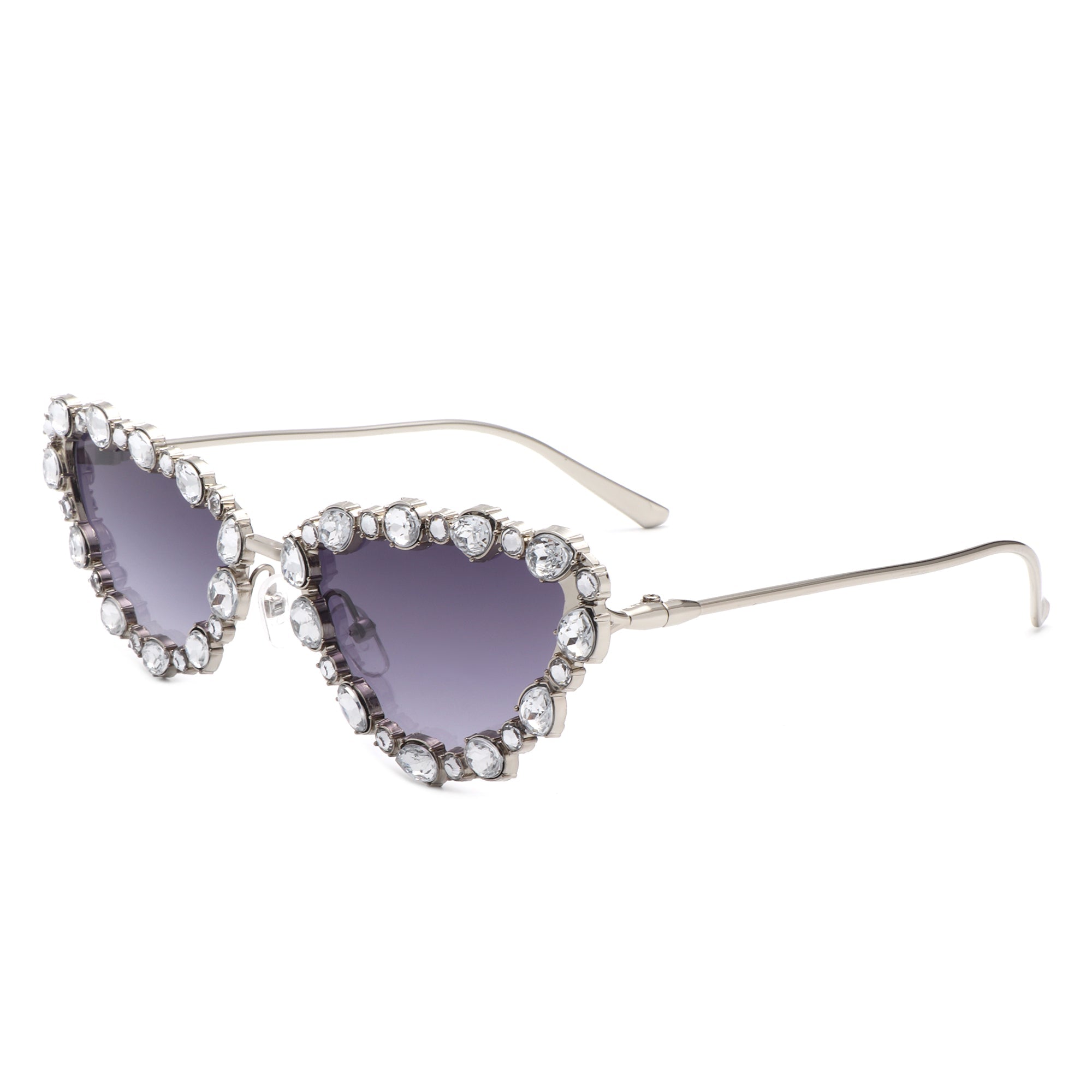 Elevate - Luxury Rhinestone Cat Eye Sunglasses - Charming Charlie