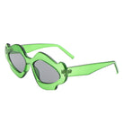 Zyrith - Geometric Wavy Designed Women's Sunglasses - Charming Charlie