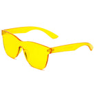 LEMOORE | S2057 - Retro Flat Lens Candy Color Square Rimless Tinted Colorful Lenses Sunglasses - Cramilo Eyewear - Stylish Trendy Affordable Sunglasses Clear Glasses Eye Wear Fashion