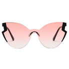 DECATUR | S2074 - Women Fashion Oversize Cat Eye Sunglasses - Cramilo Eyewear - Stylish Trendy Affordable Sunglasses Clear Glasses Eye Wear Fashion