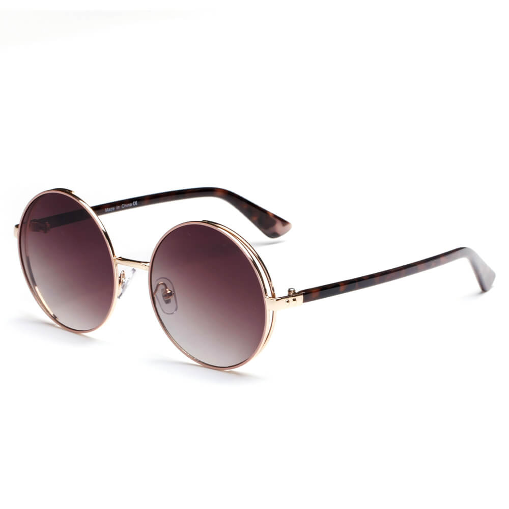 KARLSTAD | S2085 - Women Classic Round Lennon Fashion Sunglasses - Cramilo Eyewear - Stylish Trendy Affordable Sunglasses Clear Glasses Eye Wear Fashion