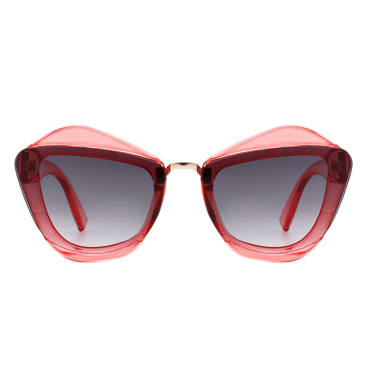 Infernia - Women Square Fashion Irregular Cat Eye Sunglasses - Charming Charlie