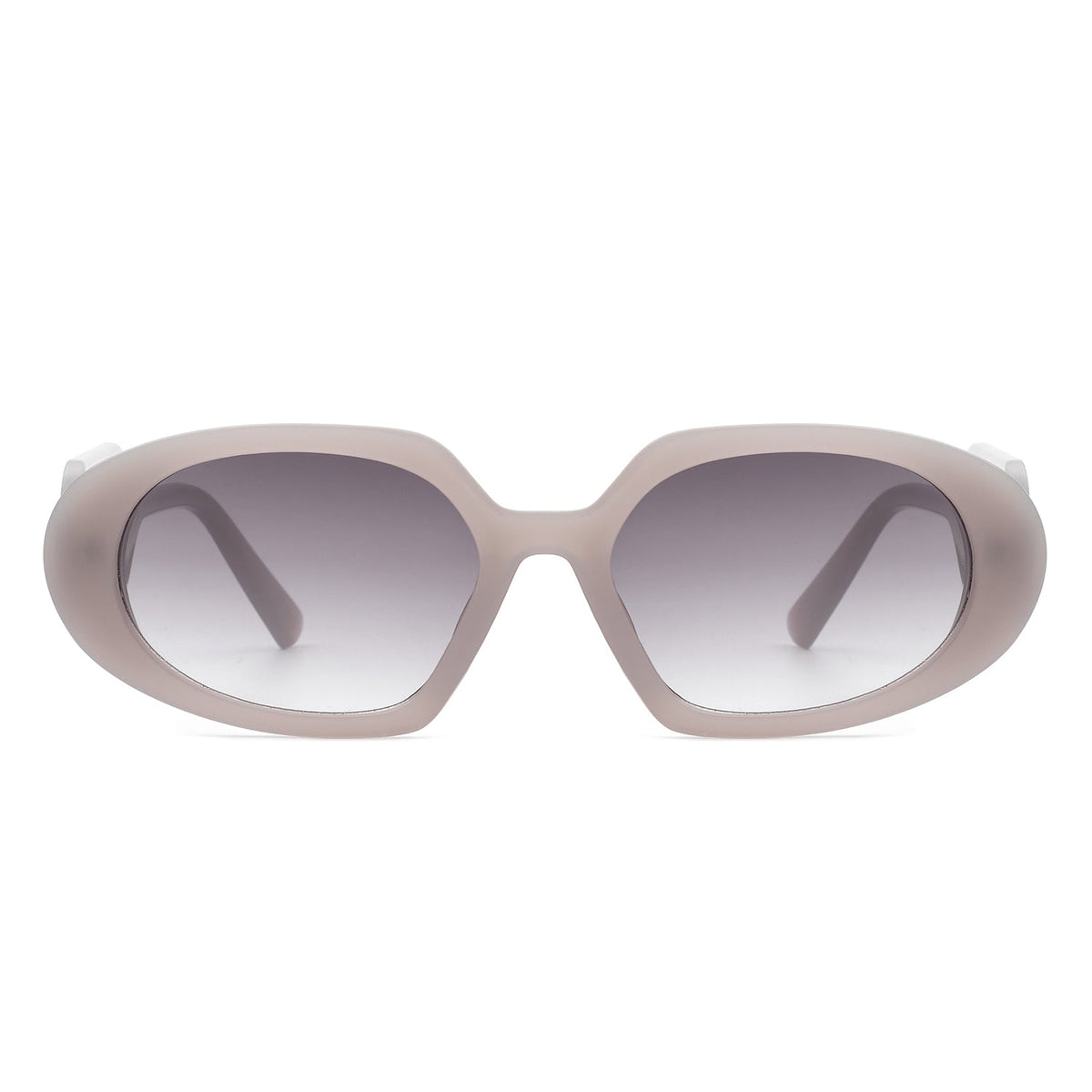 Glittera - Rectangle Retro Oval Chic Round Lens Leaf Design Fashion Sunglasses - Charming Charlie