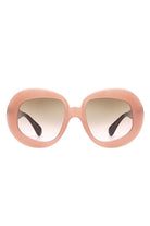 Maven - Oversized Geometric Oval Round Fashion Women's Sunglasses - Charming Charlie