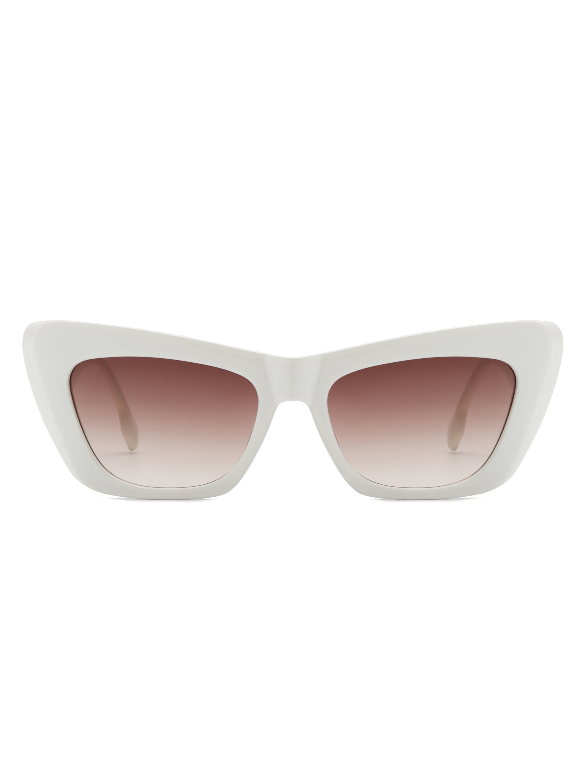 Hush - Chic Retro Tinted Cat Eye Women's Fashion Square Sunglasses - Charming Charlie