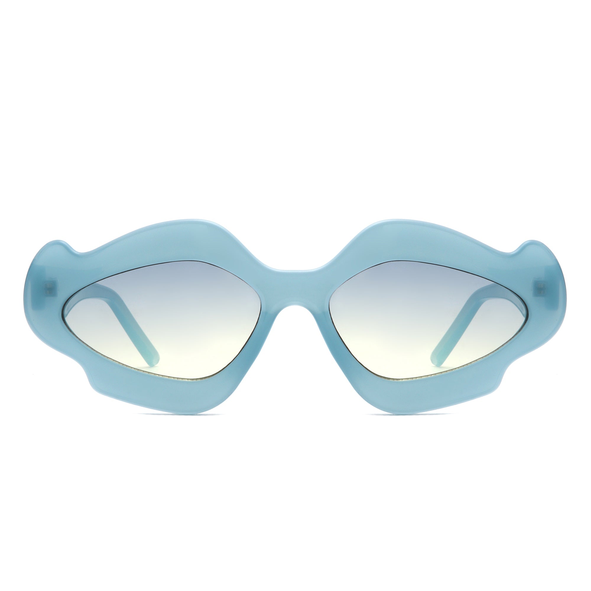 Zyrith - Geometric Wavy Designed Women's Sunglasses - Charming Charlie