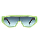 Firelily - Geometric Square Oversize Futuristic Fashion Sunglasses - Charming Charlie