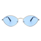 Ufril - Oval Retro Geometric Round Glitter Fashion Sunglasses - Charming Charlie