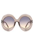 Quest - Oversized Oval Round Women's Fashion Sunglasses - Charming Charlie