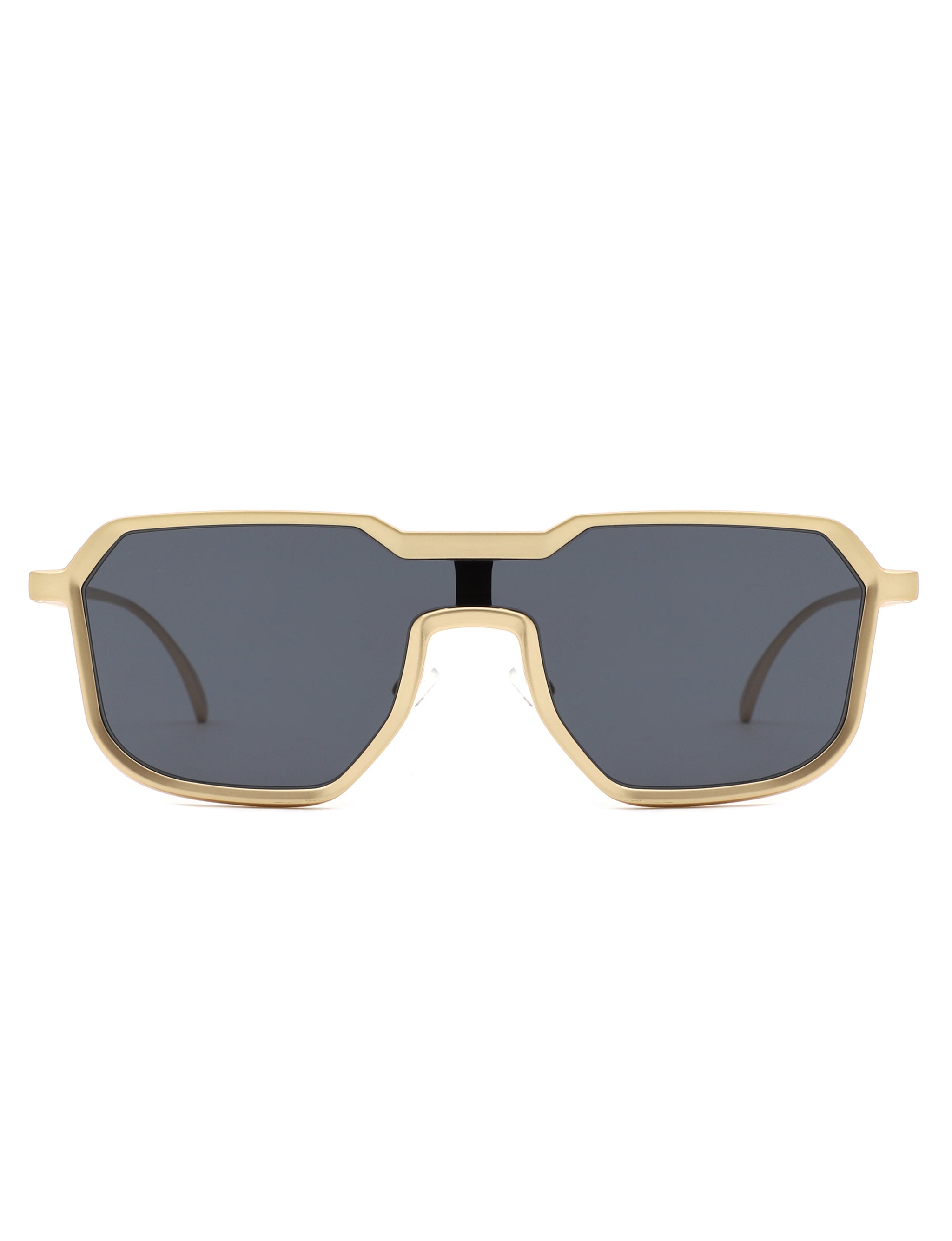 Fusion - Retro Oversized Square Geometric Fashion Sunglasses - Charming Charlie