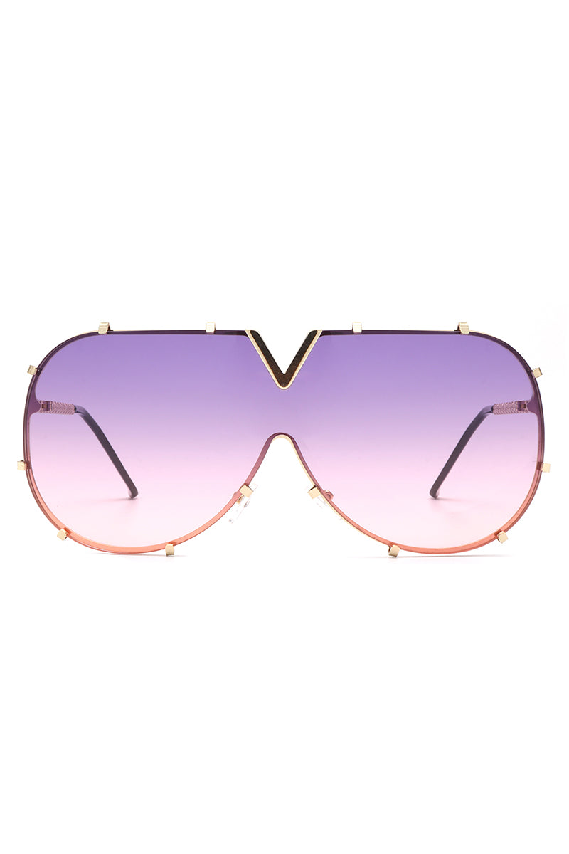 Dazzle - Oversized Luxury Aviator Sunglasses - Charming Charlie