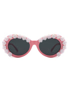 Vystra - Oval Flower Round Fashion Women's Sunglasses - Charming Charlie