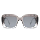 Vaelos - Chunky Flat Top Square  Thick Frame Sunglasses - Charming Charlie