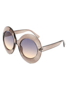 Quest - Oversized Oval Round Women's Fashion Sunglasses - Charming Charlie