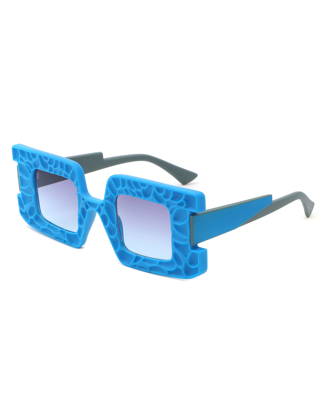 Pledge - Modern Chunky Geometric Square Fashion Sunglasses - Charming Charlie