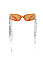 Thyria - Modern Luxury Rhinestone Chi Rectangle Women's Sunglasses - Charming Charlie