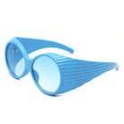 Radiant - Oversized Round Wrap-Around Fashion Women's Sunglasses - Charming Charlie