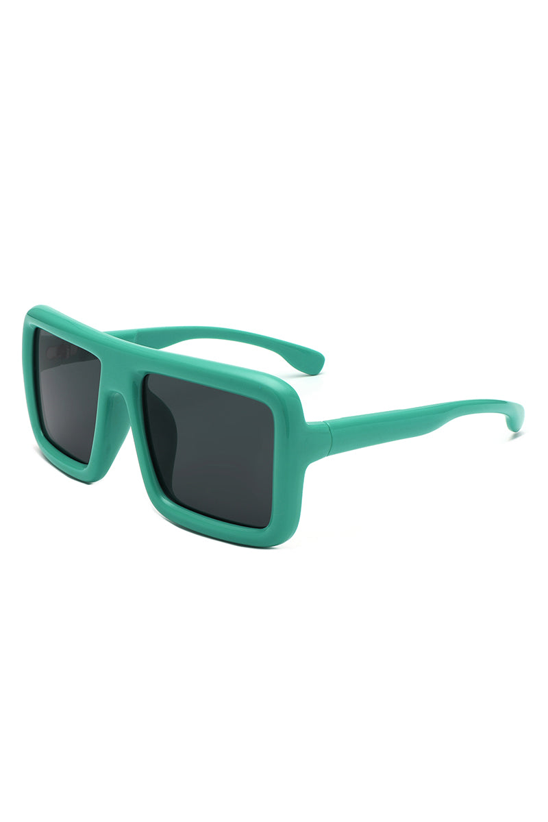 Hype - Oversized Square Flat-Top Women's Fashion Sunglasses - Charming Charlie